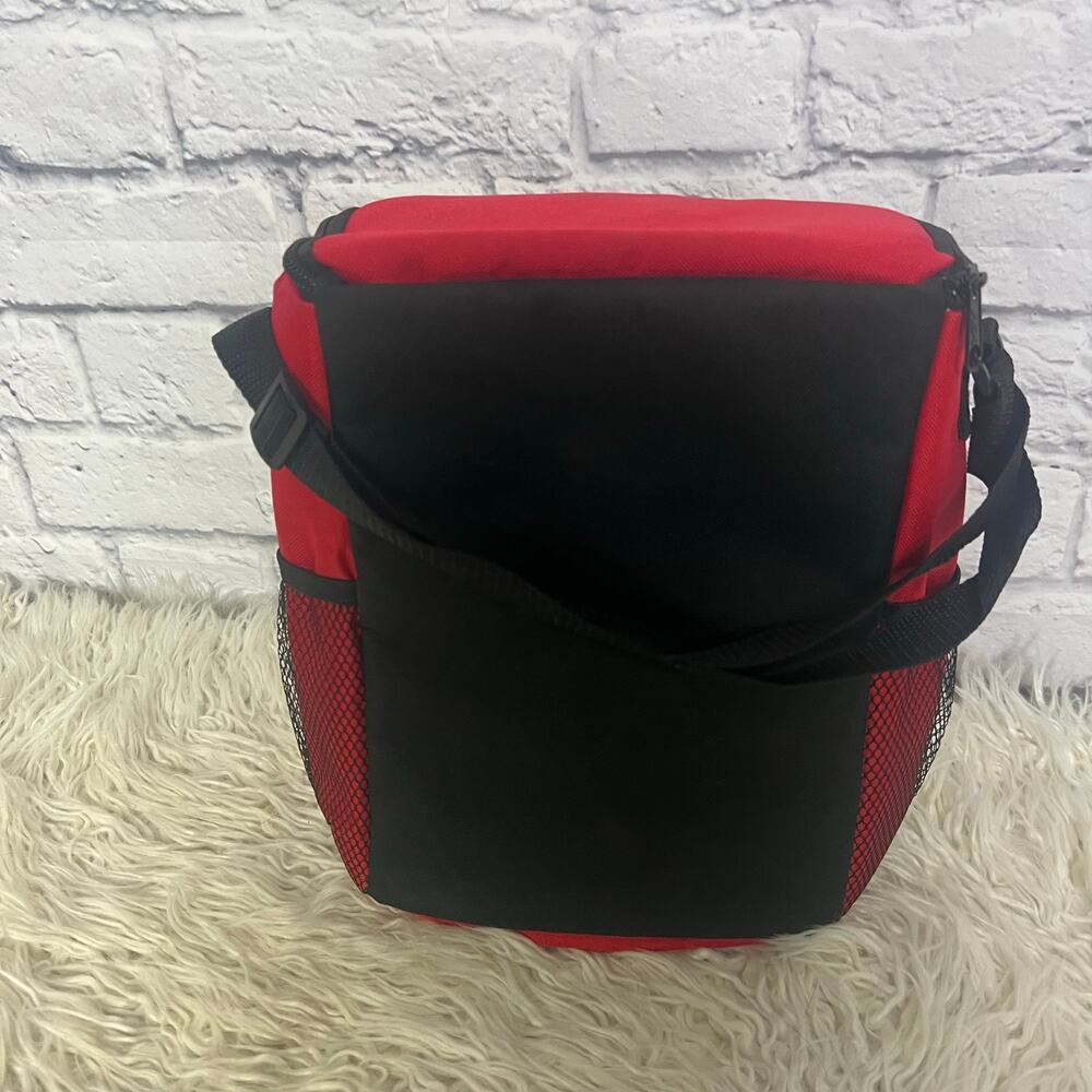 Hit Insulated lunch Bag Red with Black & White - Picture 3 of 8